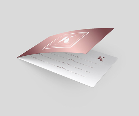 Folded Business Card