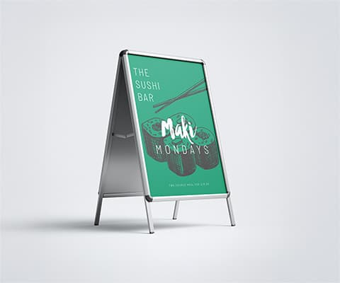 Printed Aluminum A Frame